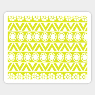 White floral pattern Sticker